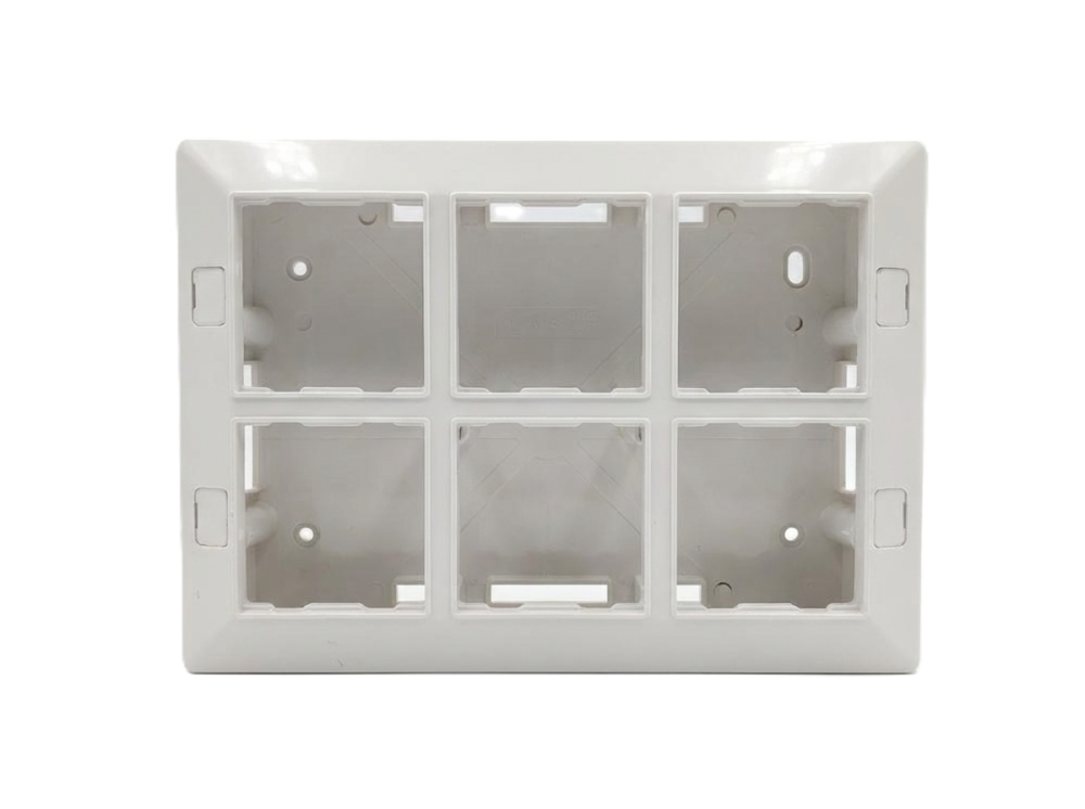 Jamsons 12 Modular Surface Box With Plate White, 5 Pcs Box